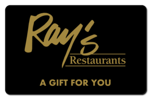 Rays logo, 'A Gift For You' in gold lettering over black background